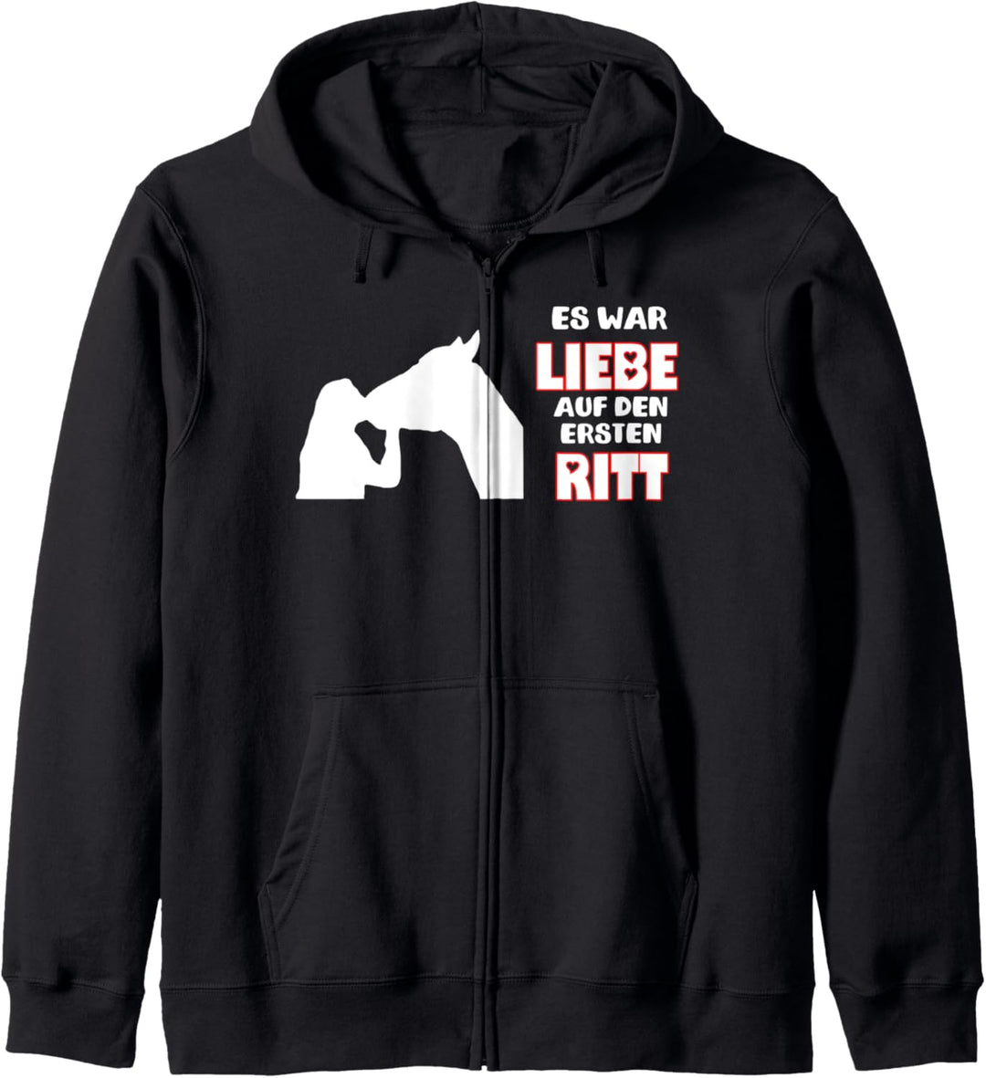 Pferd Reiter Es war Liebe auf den ersten Ritt Kapuzenjacke