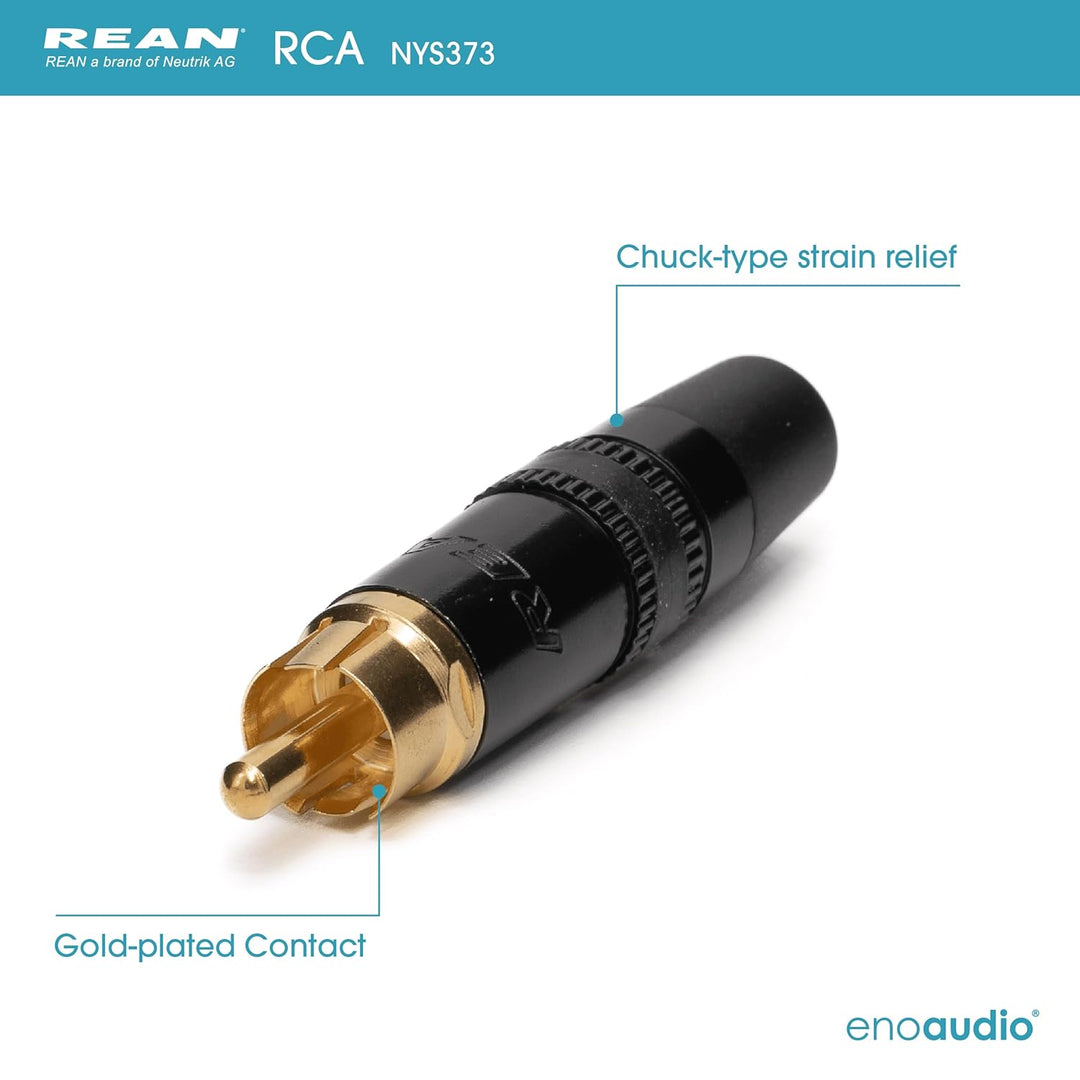 enoaudio Mogami 2534 Quad Professionel Studio Kabel | Neutrik Gold Cinch RCA - XLR male | HiFi, 0,5