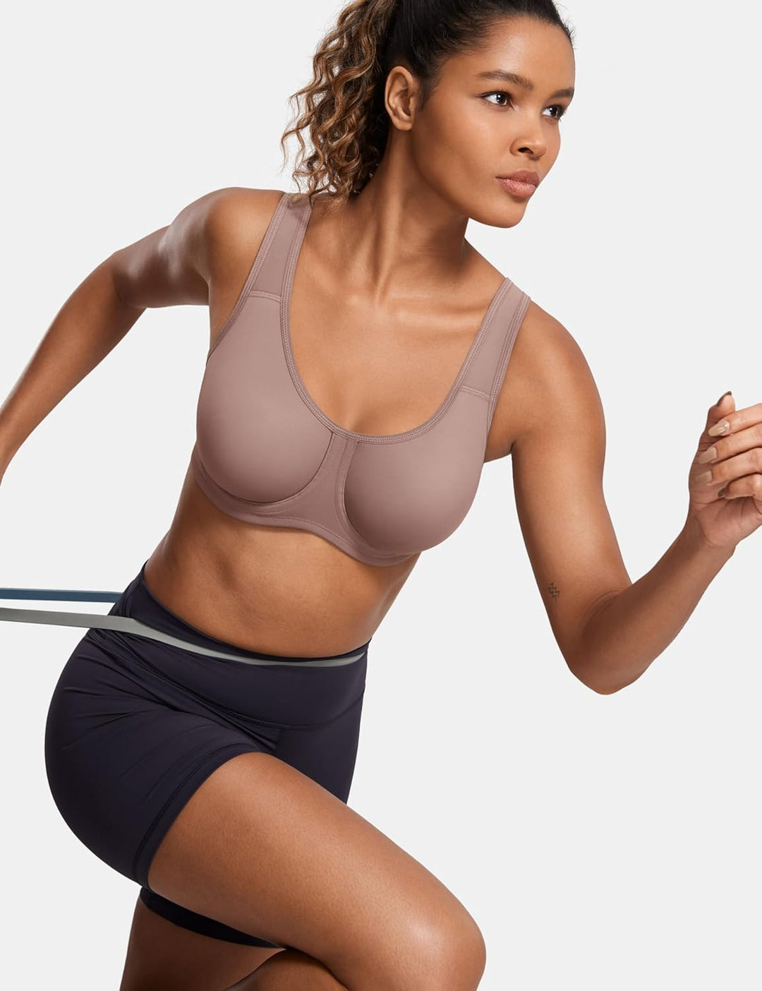 SYROKAN Damen Starker Halt Sports BH Grosse Brüste mit Bügel für Grosse Grössen | mit Bügel, Grosse