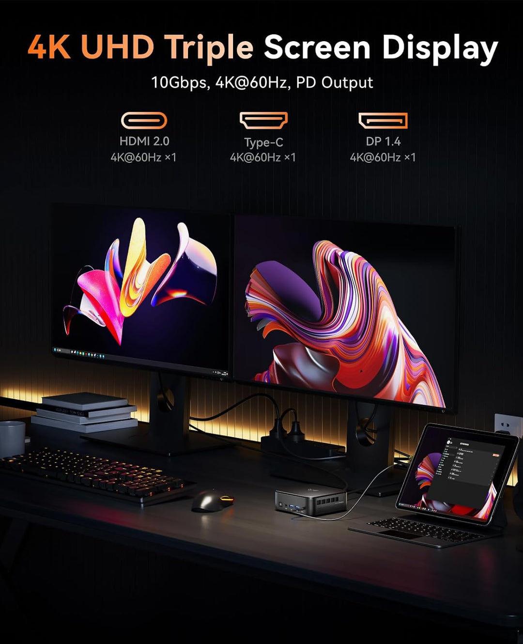 NiPoGi Mini PC 32GB DDR4 1TB SSD, AMD Ryzen 7 5700U(Bis zu 4.3 GHz,8C/16T) Micro Desktop Computer Fü