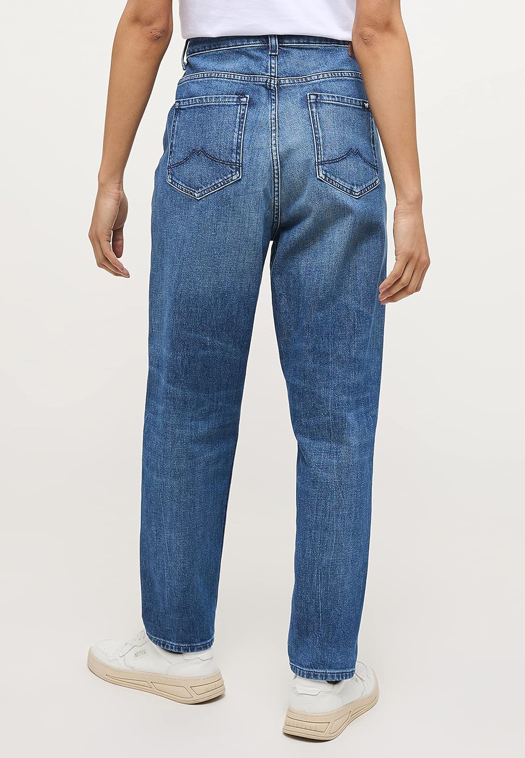 MUSTANG Damen Jeans Charlotte Tapered Fit - Blau - Blue Denim W26-W34 Stretch 33W / 34L Mittelblau 5