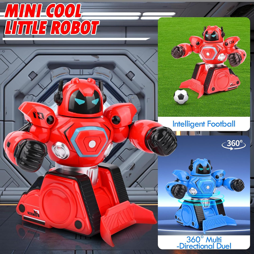 Ferngesteuerte Roboter Kampf, 2 Stück RC Kampfroboter Spielzeug mit LED Licht und Musik, Kombat Boxk