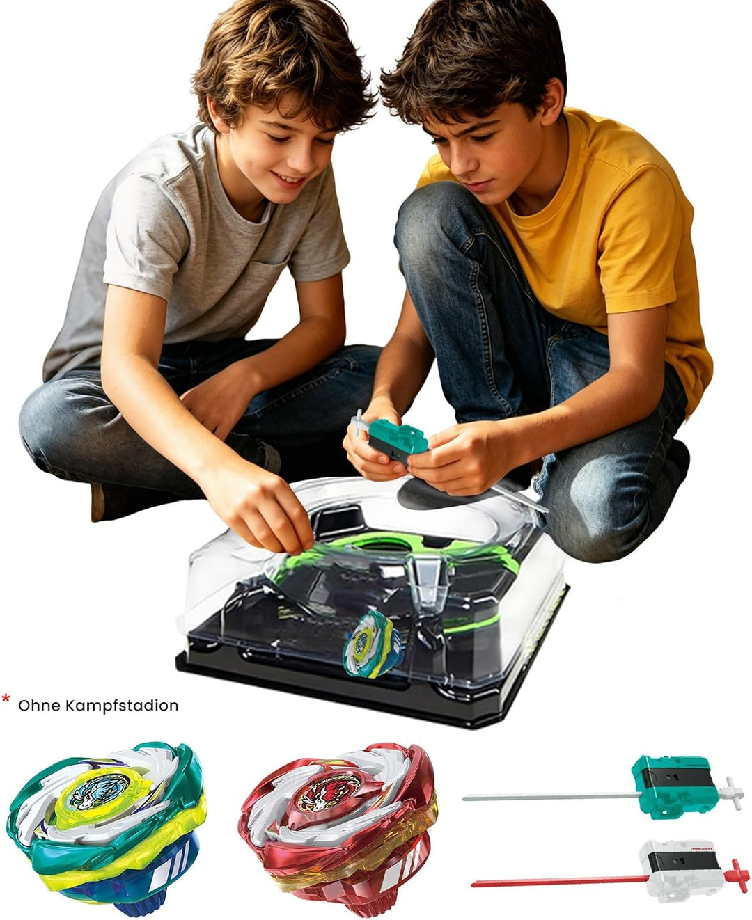 Bay X Kampfkreisel Bundle CX07 CX007 Pegasus Spinning Tops mit 2 Launchern | BBX-kompatibel high Pre