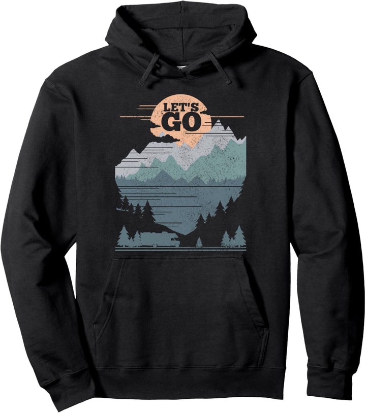 Wohnmobil Camping Vintage Road Trip Camper Geschenk Pullover Hoodie