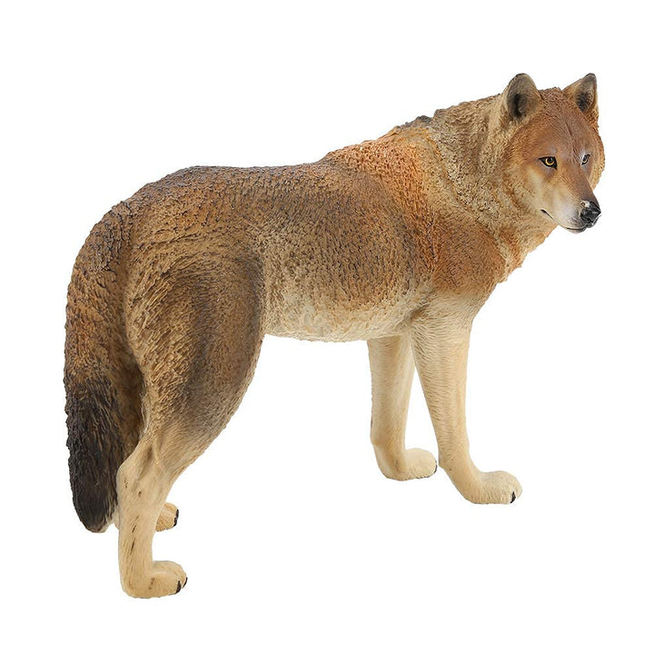 Wolf Figur, Miniatur Solid Plastic Simulation Wildlife Tiermodell Pädagogisches Spielzeug Dekorative