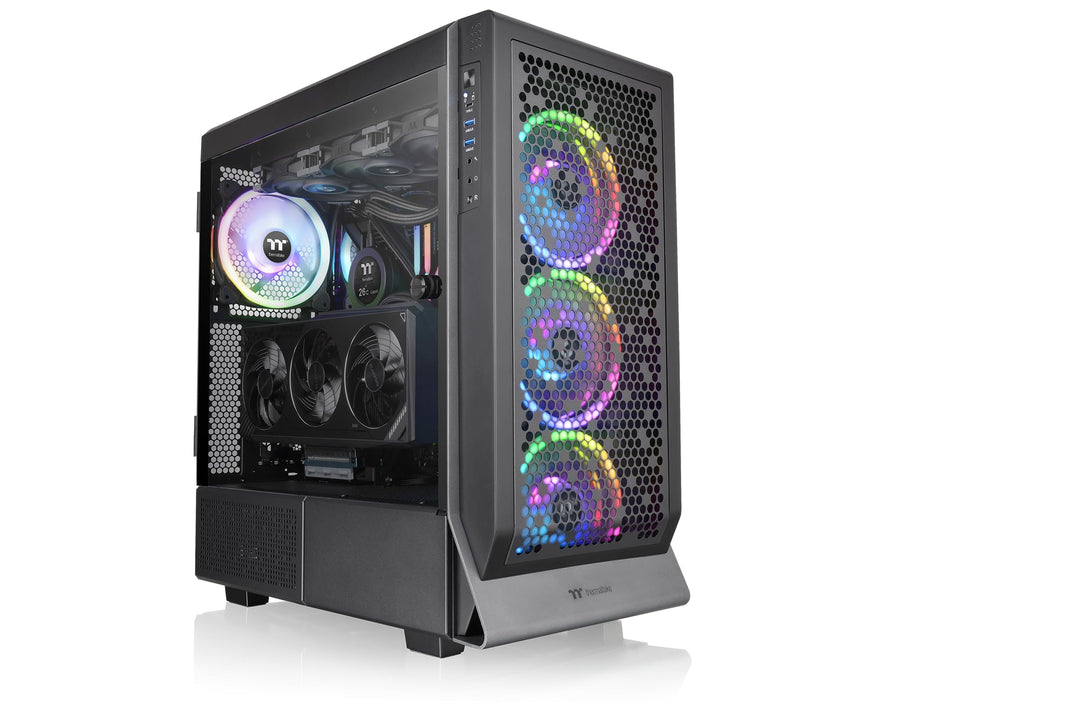 Ceres 500 TG ARGB Black | E-ATX Mid Tower Chassis |Tempered Glass Black Mid Tower Chassis