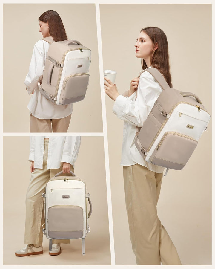 LOVEVOOK Handgepäck Rucksack, Rucksack Handgepäck Flugzeug, Gross Reiserucksack Damen Spritzwasserfe