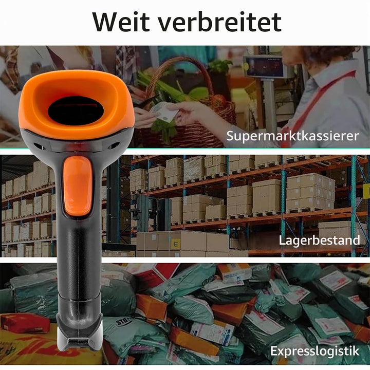 Handheld Barcode Scanner 1D 2D QR Code Book Scanner für PC Handbuch Continuous Scanning USB Kabelbal