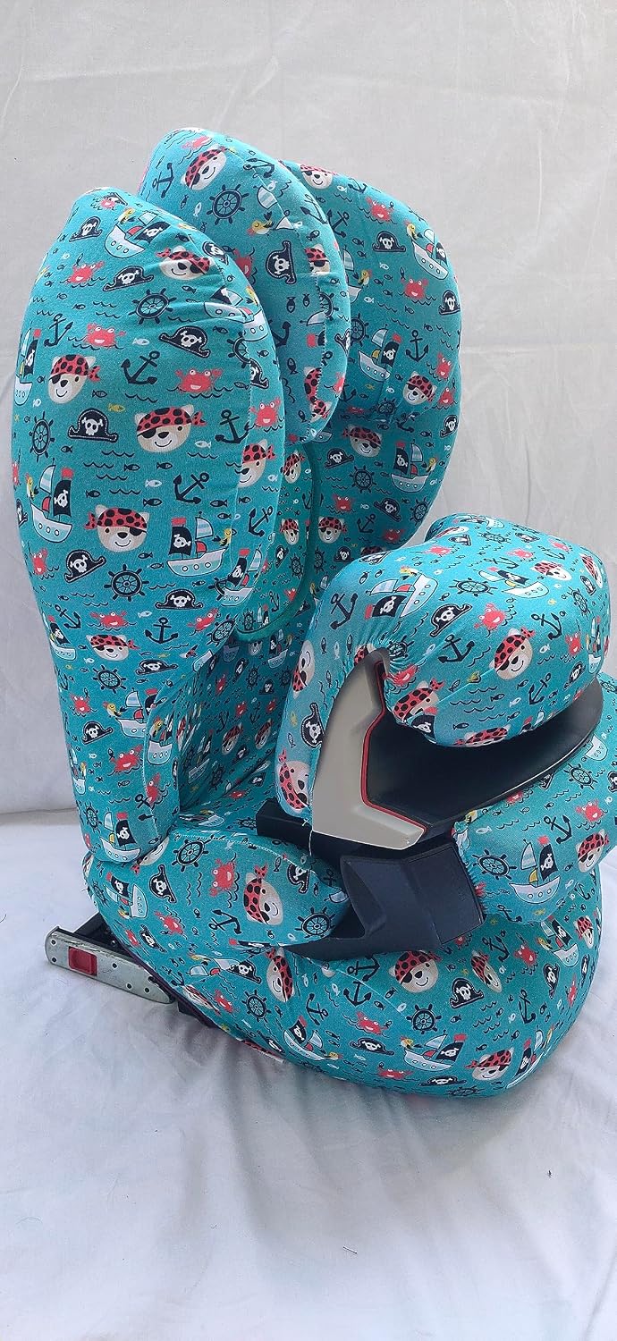 moon-bebe Bezug kompatibel mit Cybex Silver Juno 2-Fix Autositz, Grün, grün