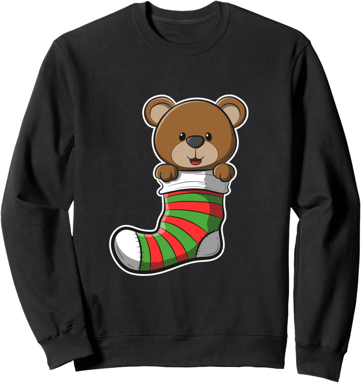 Weihnachtsbär Bild Sweatshirt