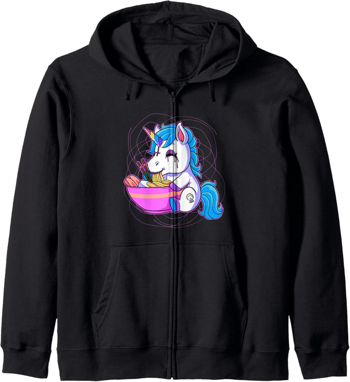 Pastell Goth Soft Grunge Einhorn Kapuzenjacke