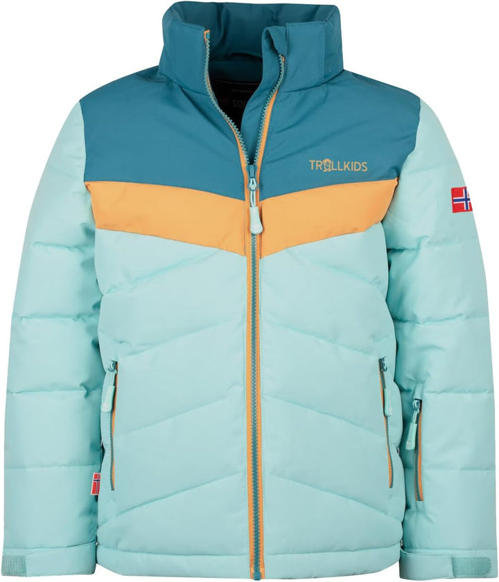 Trollkids Girls Gryllefjord Jacket Aqua 98, Aqua 98