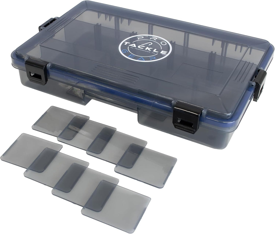 Köderbox Pro Tackle Lure Box Shallow Köderbox Kunstköderbox Tacklebox Angelbox zum Angeln, grau, was