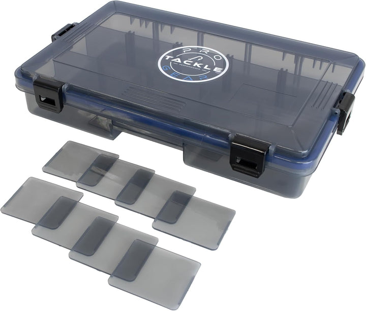 Köderbox Pro Tackle Lure Box Shallow Köderbox Kunstköderbox Tacklebox Angelbox zum Angeln, grau, was