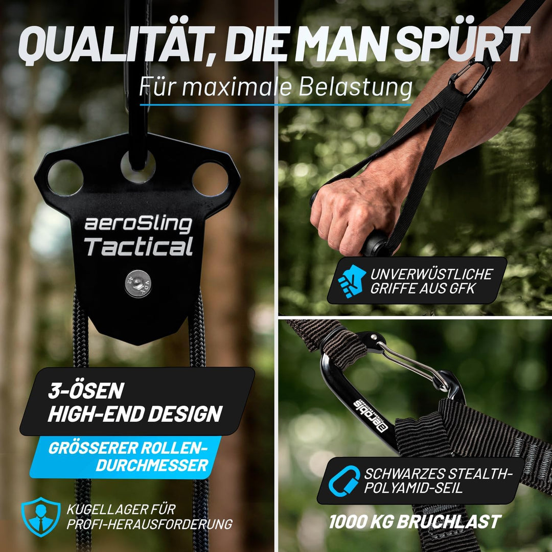 aeroSling® Tactical Umlenkrollen Schlingentrainer