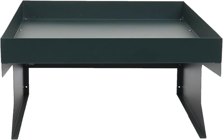 Mendler Mähroboter-Garage mit Pflanzkasten HWC-G60AM, Dach Unterstand für Rasenmäher, Metall 37x60x7
