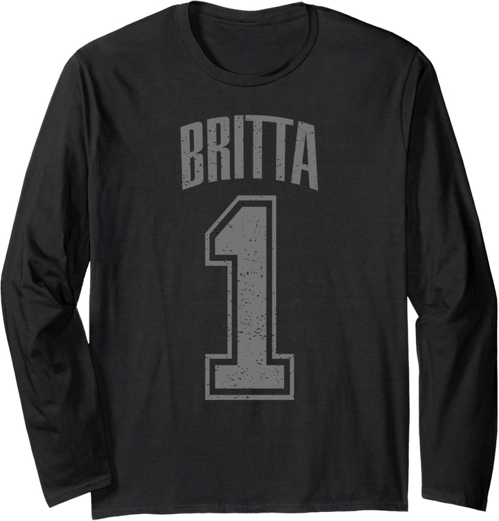 Britta Supporter Number 1 Grösster Fan Langarmshirt