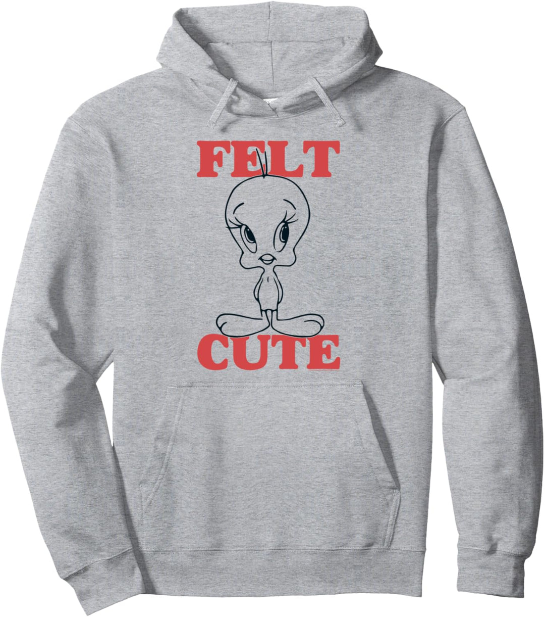 Looney Tunes Tweety Felt Cute Pullover Hoodie