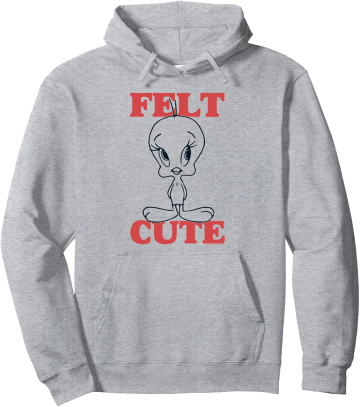 Looney Tunes Tweety Felt Cute Pullover Hoodie