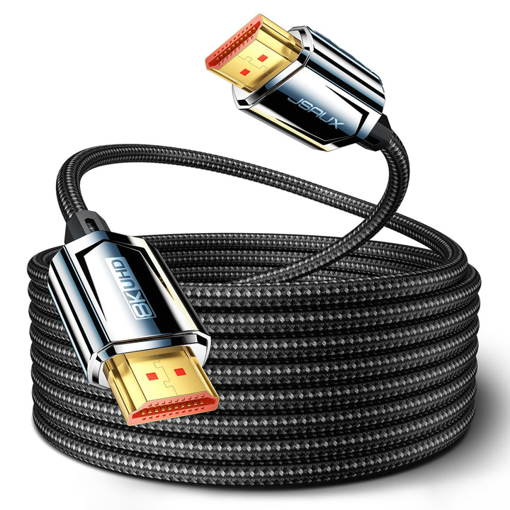 JSAUX 8K HDMI Kabel 5M, HDMI 2.1 Kabel Ultra High Speed 48Gbps, (8K@60Hz 4K@120Hz 144Hz) HDMI Kabel,