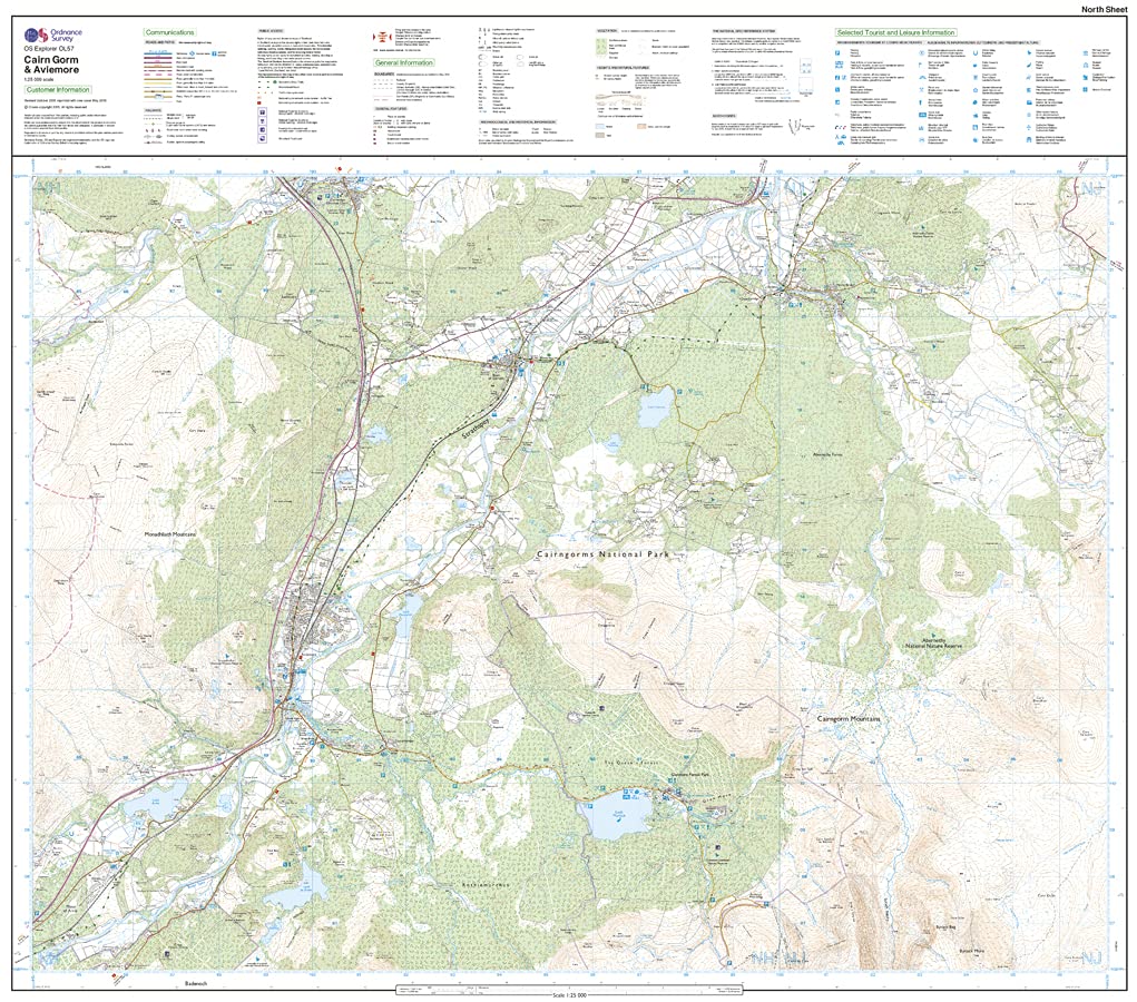 Cairn Gorm & Aviemore, Loch Morlich (OS Explorer Map), Karte