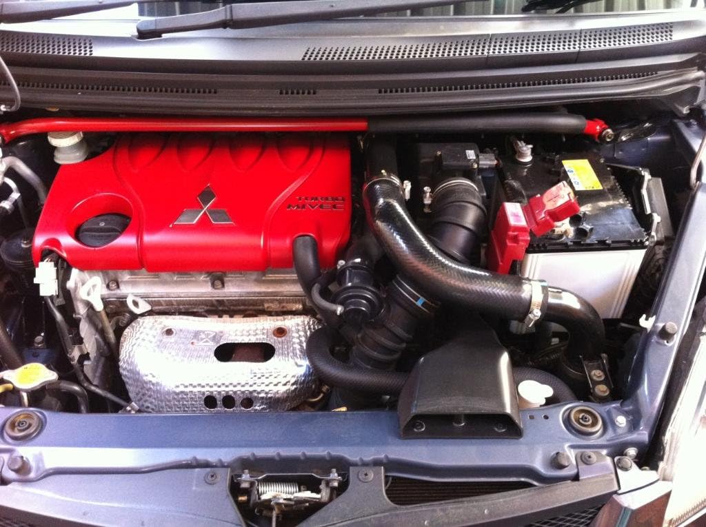 Autobahn88 Aluminium Ladeluftkühler Rohrleitungssatz, kompatibel mit Mitsubishi Colt Z27A 4G15 Turbo