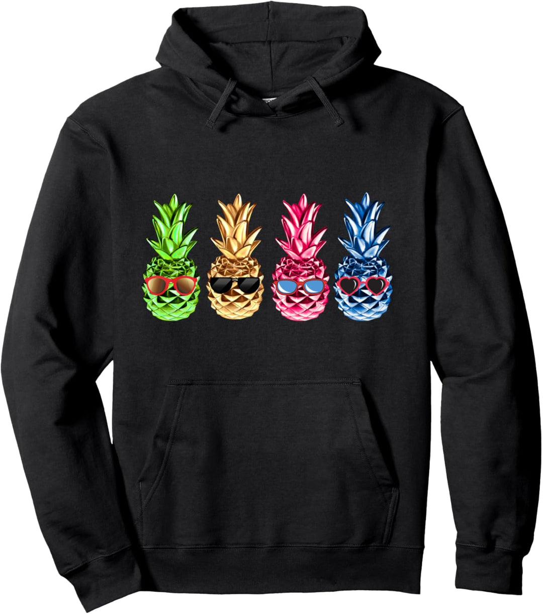 Ananas Mit Sommer Sonnenbrille Lustige Ananas Pullover Hoodie