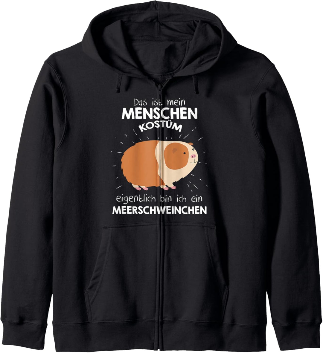 Mein Menschen Kostüm Bin ich ein Meerschweinchen, Halloween Kapuzenjacke