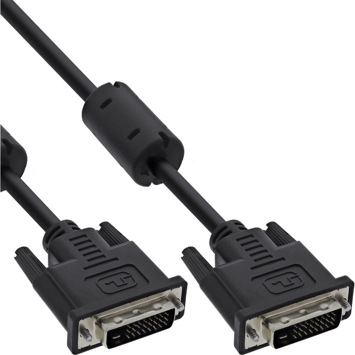 InLine 17779 DVI-D Kabel, digital 24+1 Stecker / Stecker, Dual Link, 2 Ferrite, 10m
