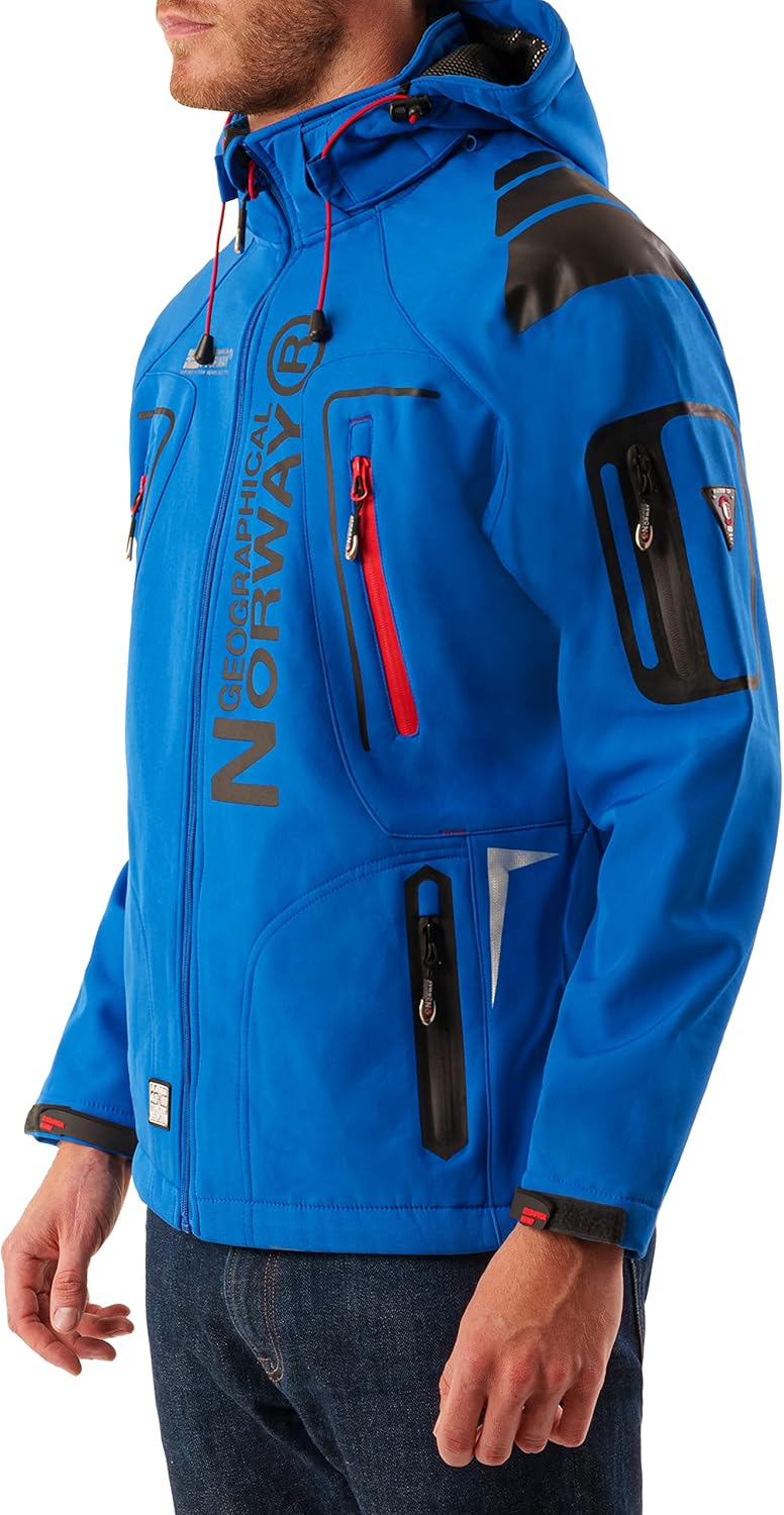 Geographical Norway Tangata Herren Softshell Funktions Outdoor red S Königsblau, S K&amp;