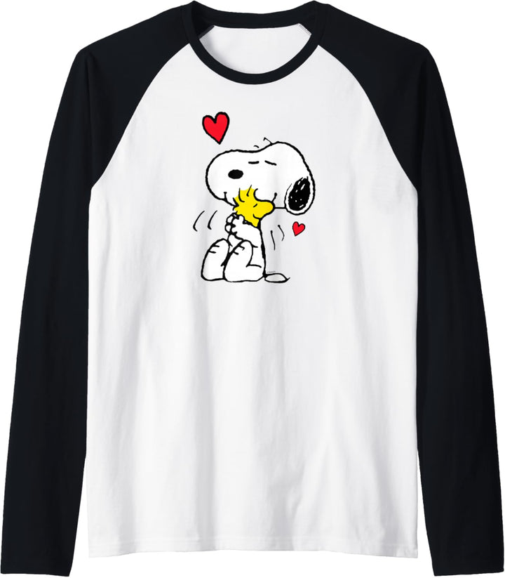 Peanuts Valentine Snoopy und Woodstock Lots of Love Raglan