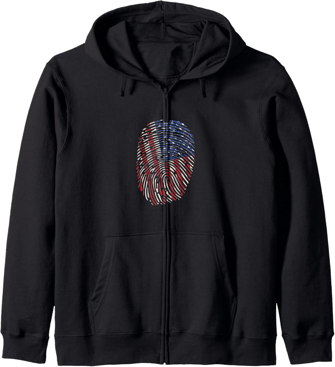 USA Amerika Fingerabdruck Kapuzenjacke