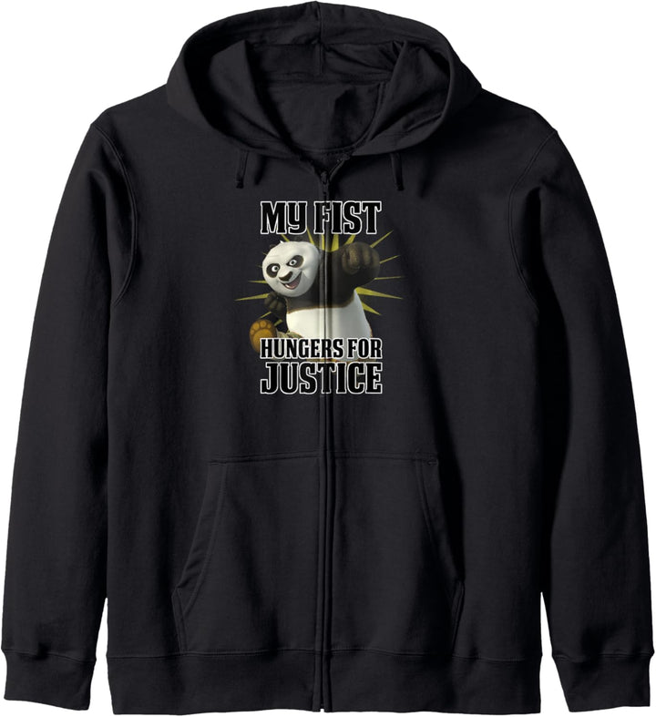 Kung Fu Panda My Fist Hungers For Justice Po Portrait Kapuzenjacke