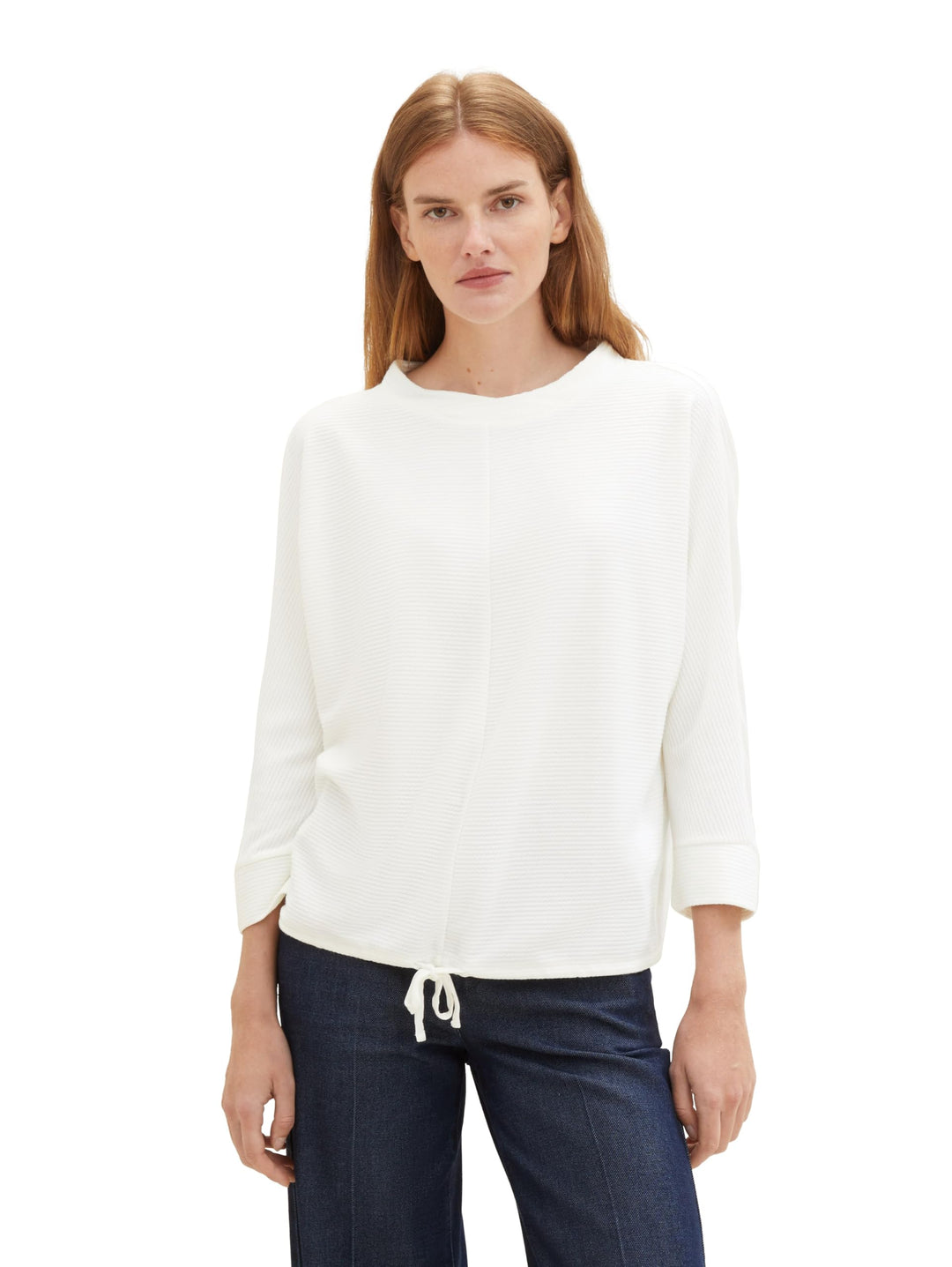 TOM TAILOR Damen T-Shirt, 10315 - Whisper White