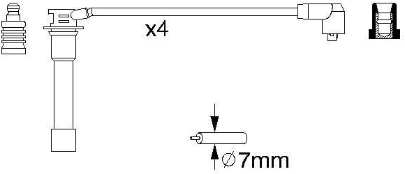 Bosch 0986356742 - Zündleitung - 4er Set