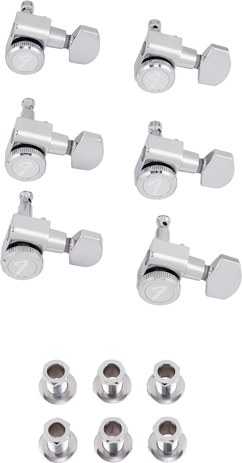 Fender Schaller Locking Mechaniken &amp; FENSTRINGGUIDES String Guides Set%22American Standard chrom%22,