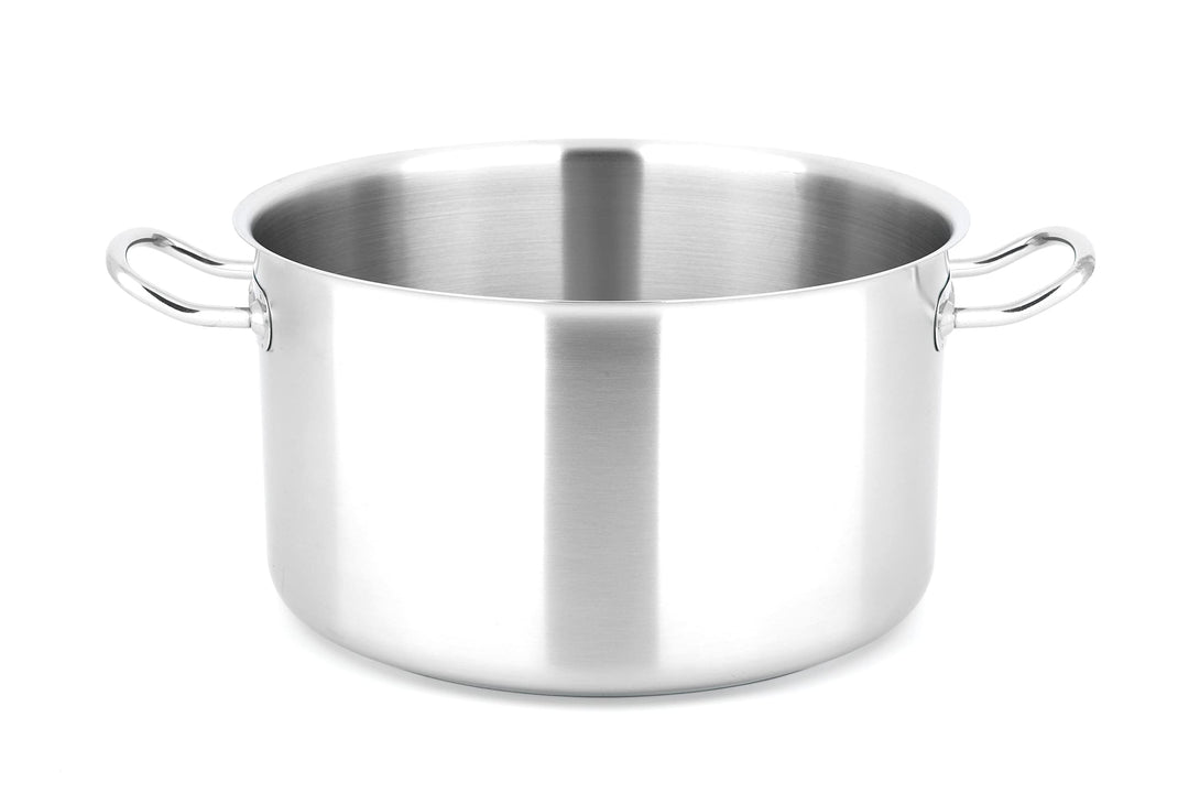 METRO Professional Fleischtopf, Edelstahl 18/10, Ø 36 cm, 22 L, Aluminium-Sandwichboden mit Induktio