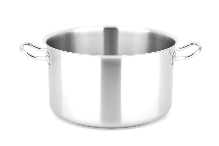 METRO Professional Fleischtopf, Edelstahl 18/10, Ø 36 cm, 22 L, Aluminium-Sandwichboden mit Induktio