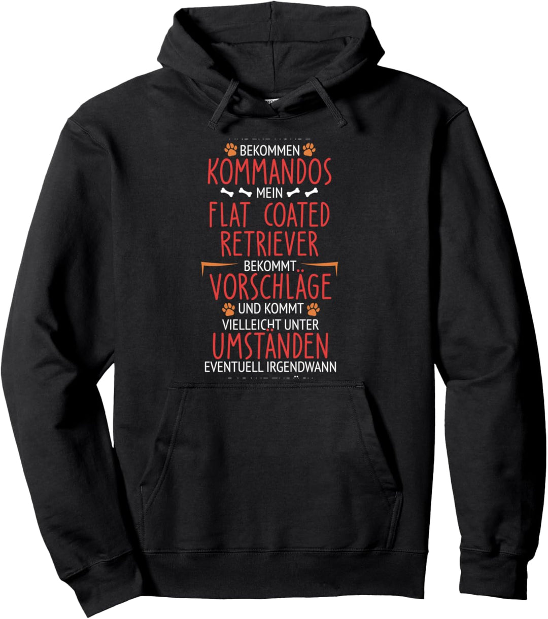 Flat Coated Retriever Kommandos Pullover Hoodie