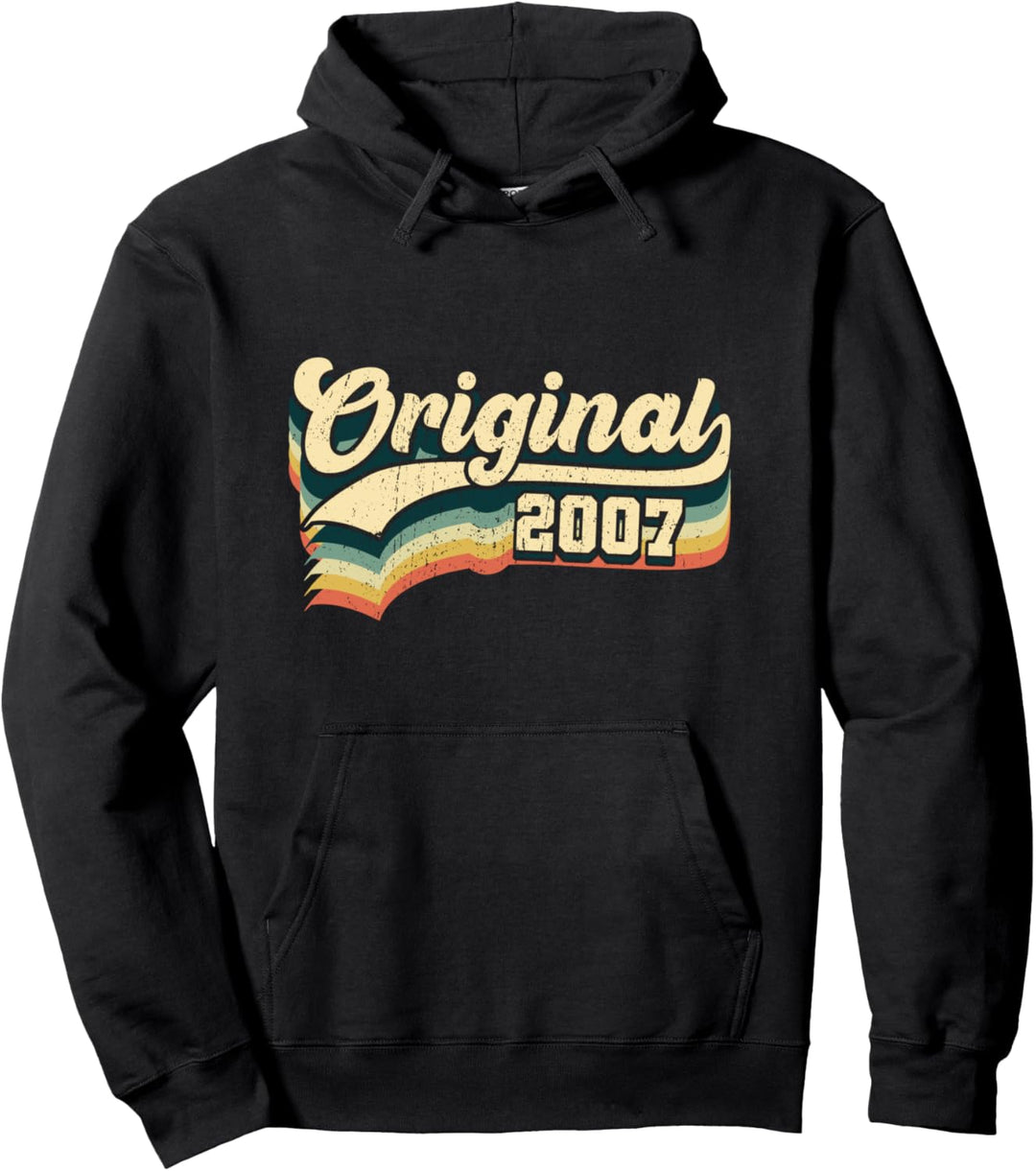 17. Geburtstag Geschenk Original Junge Mädchen Jahrgang 2007 Pullover Hoodie