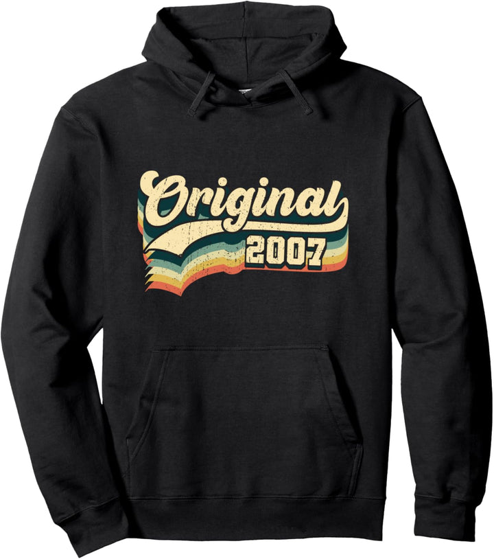 17. Geburtstag Geschenk Original Junge Mädchen Jahrgang 2007 Pullover Hoodie