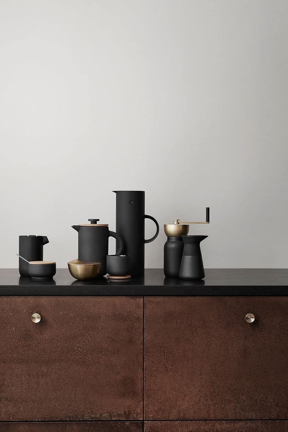 Stelton Theo Milchkännchen, Stein, Dunkelbraun, 0,35 L Milchkännchen Dunkelbraun, Milchkännchen Dunk