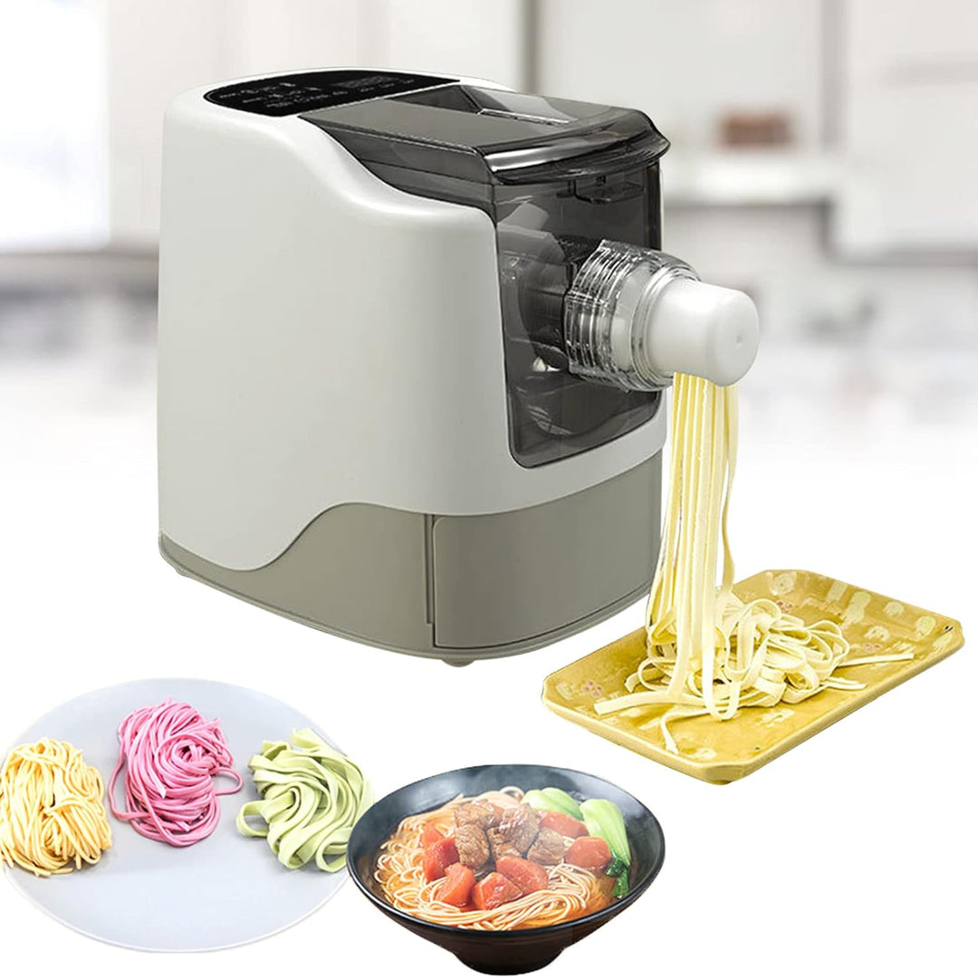 260W Pastamaker Vollautomatisch,Profi Elektrische Nudelmaschine mit 13 Sätze Messerform Pasta Maker