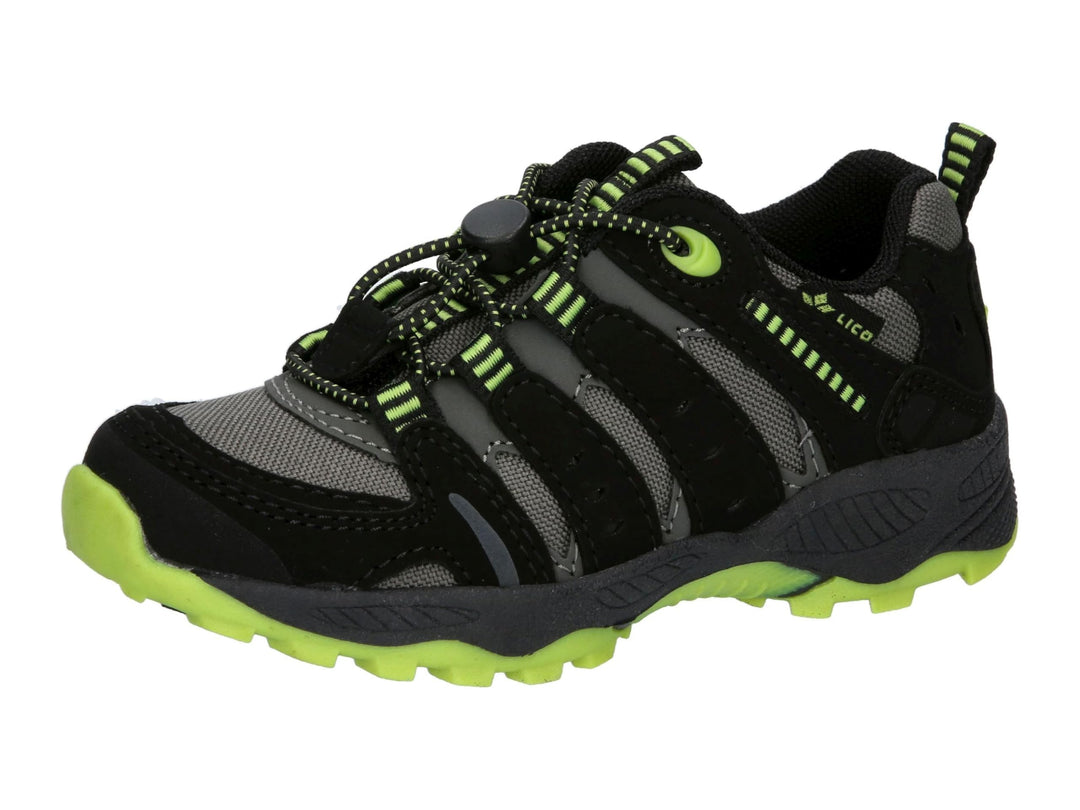 Lico Unisex Kinder Fremont Trekking-& Wanderhalbschuhe 33 EU Grau Schwarz Lemon, 33 EU Grau Schwarz