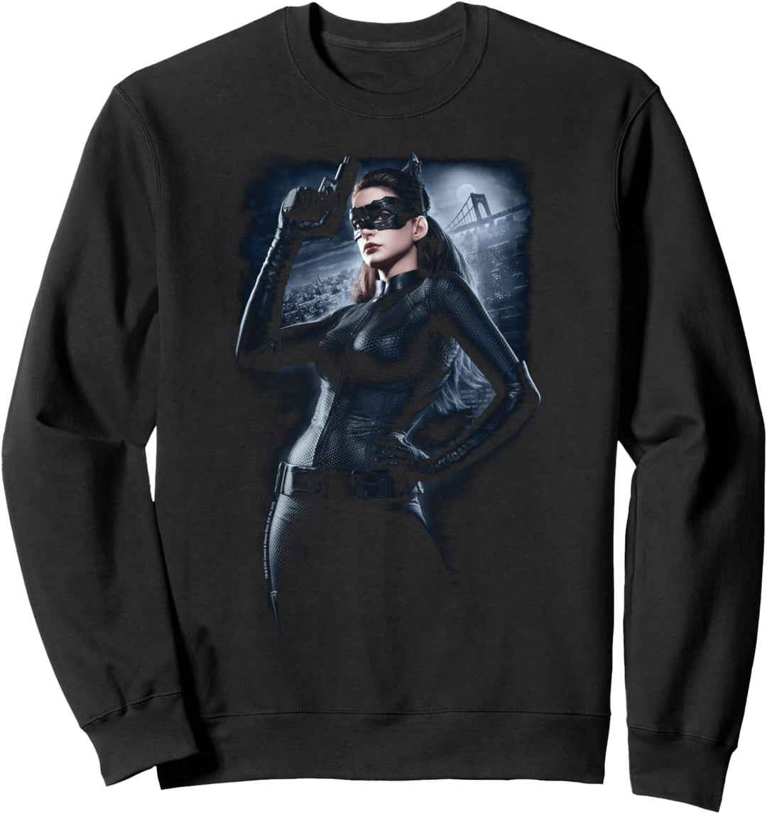 Batman Dark Knight Rises Catwoman Black Sweatshirt