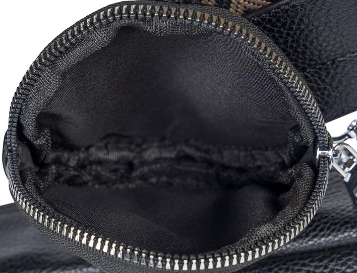 styleBREAKER Damen Halbmond Crossbody Schultertaschen Set 2-Teilig, Schultergurt mit Zick-Zack Raute