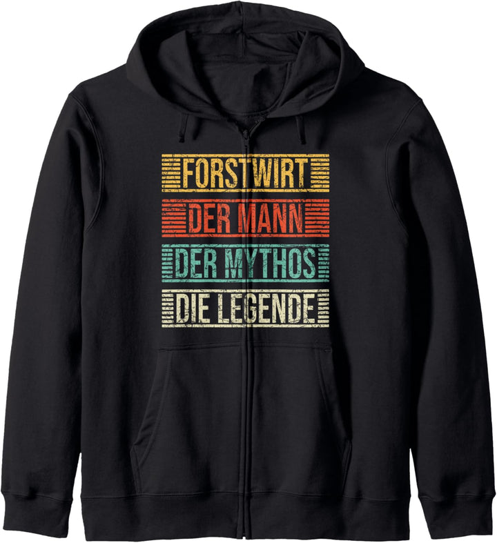Forstwirt Spruch Der Mann Die Legende Vintage Kapuzenjacke