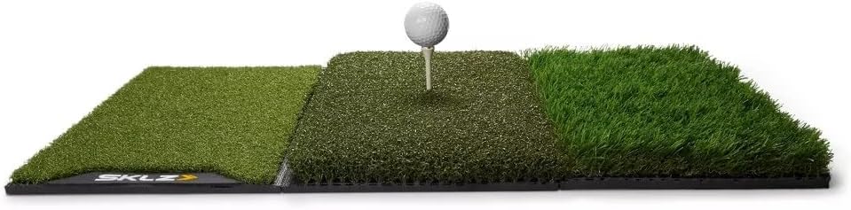 SKLZ Golf Übungsmatte, Spiel verbessern mit 3-Oberflächen-Design, robuste 63,5cm x 40,6cm Matte für