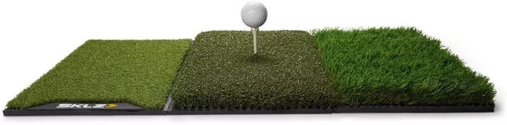 SKLZ Golf Übungsmatte, Spiel verbessern mit 3-Oberflächen-Design, robuste 63,5cm x 40,6cm Matte für