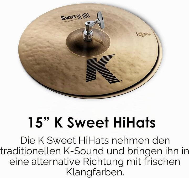 Zildjian K Sweet Becken Set - 15/17/19/21"